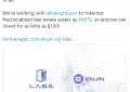 Enjin宣布与LABS Group达成合作，将房地产进行代币化