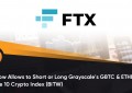 FTX现在允许做空或做空灰度的GBTC和ETHE以及按位10加密指数（BITW）
