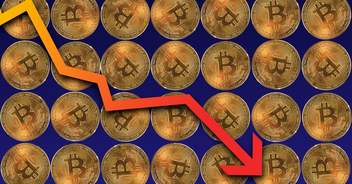 比特币在一天之内暴跌并损失超过1,000美元