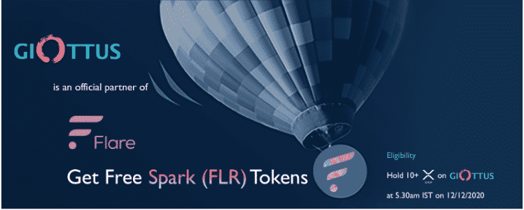Giottus支持XRP持有人的Flare空投,获得5%额外Flare代币