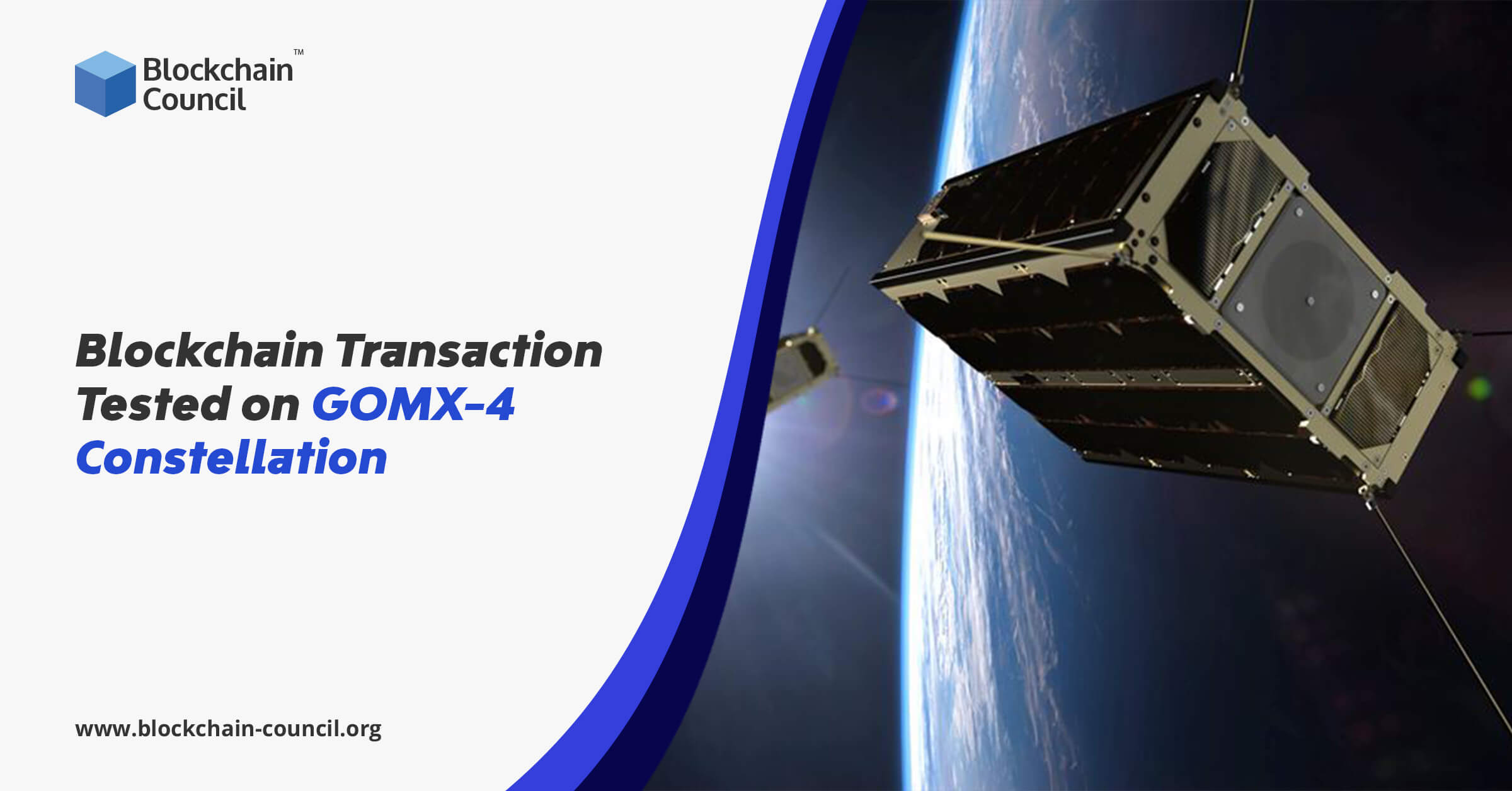 在GOMX-4星座上测试的区块链交易